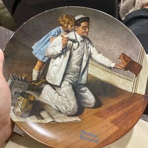 Norman Rockwell Decorative Plate. Knowles. The painter